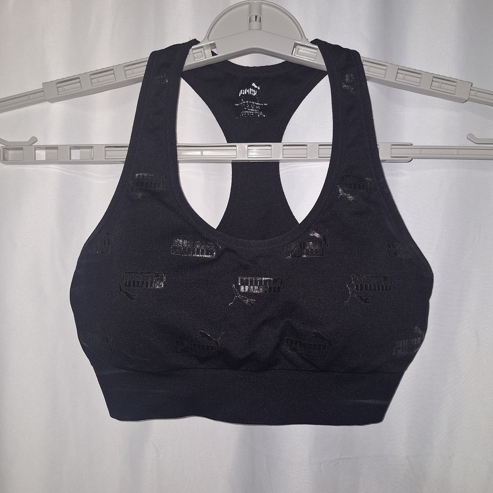 Puma Black Women's Racerback Sports Bra